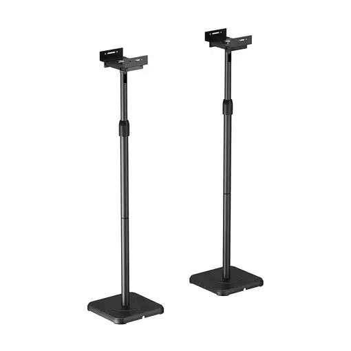 AISENS Soporte Universal De Suelo Giratorio E Inclinable Para Altavoces, Negro