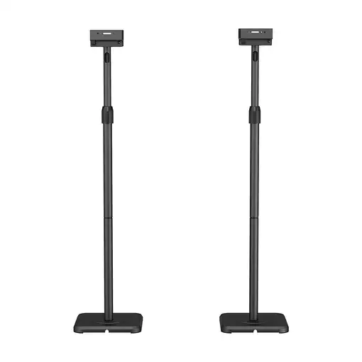 AISENS Soporte Universal De Suelo Giratorio E Inclinable Para Altavoces, Negro