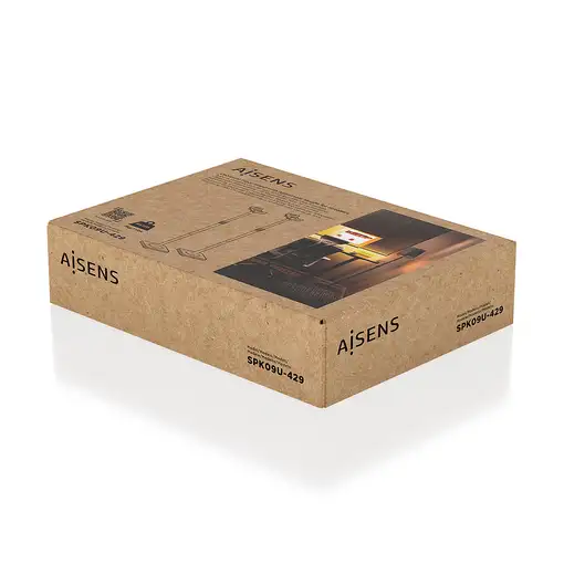 AISENS Soporte Universal De Suelo Giratorio E Inclinable Para Altavoces, Negro