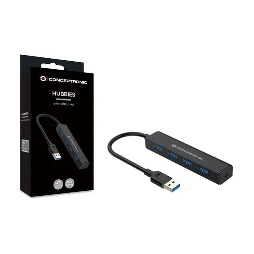 Conceptronic C4PUSB3 hub de interfaz USB 3.2 Gen 1 (3.1 Gen 1) Type-A 5000 Mbit/s