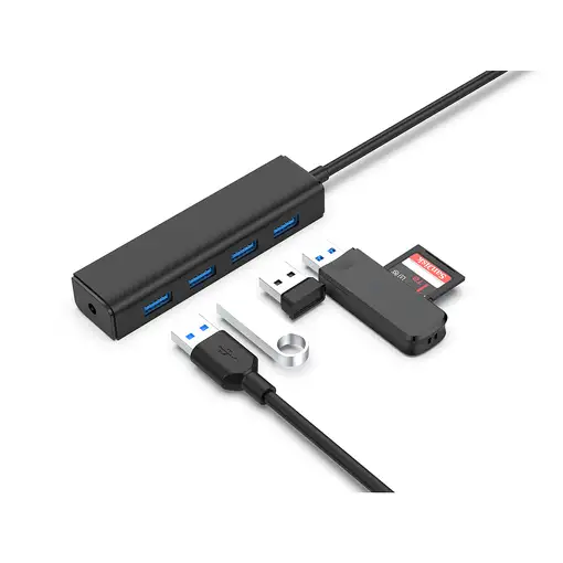 Conceptronic CTC4USB3 hub de interfaz USB 3.2 Gen 1 (3.1 Gen 1) Type-C 5000 Mbit/s