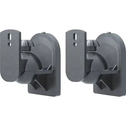 Goobay 49393 soporte de altavoz Pared Acrilonitrilo butadieno estireno (ABS) Negro