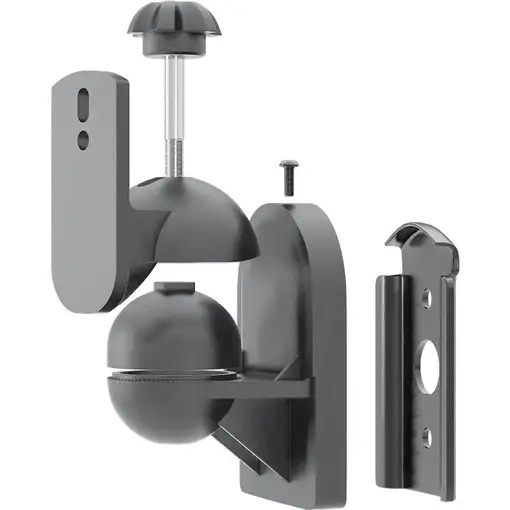 Goobay 49393 soporte de altavoz Pared Acrilonitrilo butadieno estireno (ABS) Negro