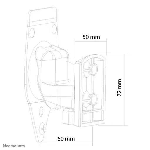 Neomounts NM-WS300BLACK Soporte de pared para altavoz Sonos Play3