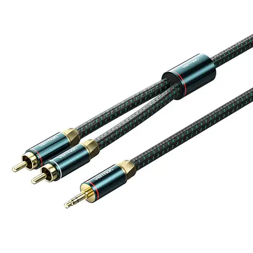 Vention BCSGF cable de audio 1 m 2 x RCA 3,5mm Verde