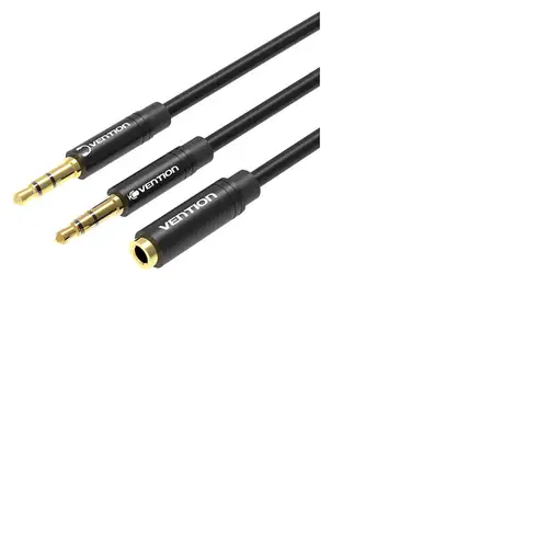 Vention BBUBY cable de audio 2 x 3.5mm 3,5mm Negro