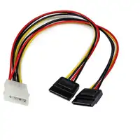 StarTech.com Adaptador Cable Divisor Molex 4 Pines a SATA - 2x Hembra SATA y 1x Ma