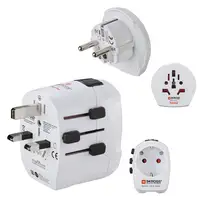 Hama World Travel Pro Light USB adaptador de enchufe eléctrico Universal Blanco