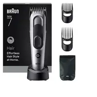 Braun HC7590 cortadora de pelo y maquinilla Negro, Plata 17 Níquel-metal hidruro