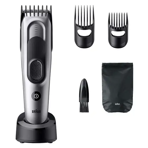 Braun HC7590 cortadora de pelo y maquinilla Negro, Plata 17 Níquel-metal hidruro