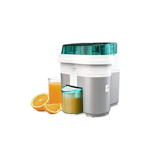 Exprimidor eléctrico doble cítricos 90W, 500 ml, Essentialvita Twice White CECOTEC