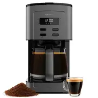 Cafetera de goteo digital, 12 tazas, 800W, Coffee 66 Time CECOTEC