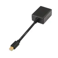 AISENS A125-0135 adaptador de cable de vídeo 0,15 m Mini DisplayPort VGA Negro