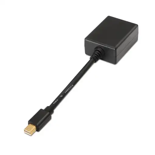 AISENS A125-0135 adaptador de cable de vídeo 0,15 m Mini DisplayPort VGA Negro
