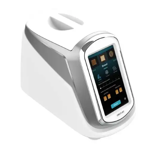 Tostadora 2 ranuras, pantalla táctil, 1400W, ToastPad Double Pro Screen CECOTEC