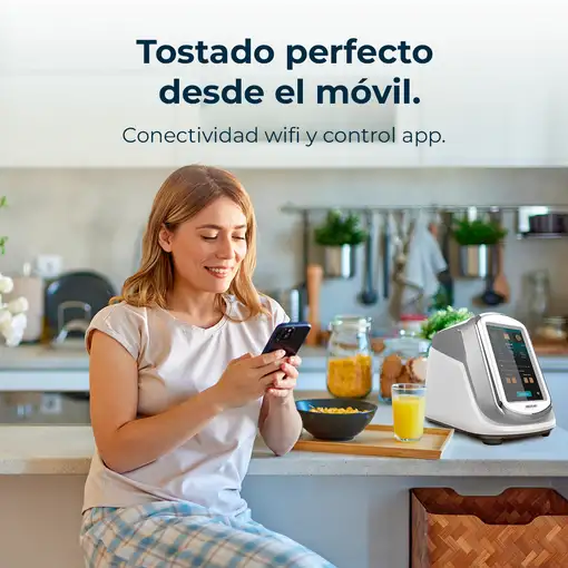 Tostadora 2 ranuras, pantalla táctil, 1400W, ToastPad Double Pro Screen CECOTEC