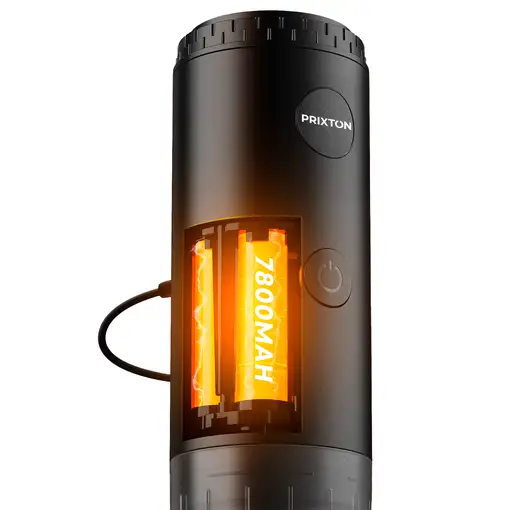 Cafetera Portátil Roma Prixton (Cápsulas/Café Molido - 2 Tazas - Negro)