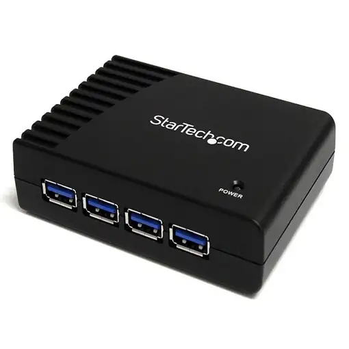 StarTech.com Adaptador Concentrador Hub Ladrón USB 3.0 Super Speed 4 Puertos Salid