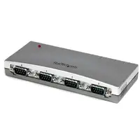 StarTech.com Hub Concentrador USB a 4 Puertos Serie RS232 - Ladrón Serie DB9 - Ada