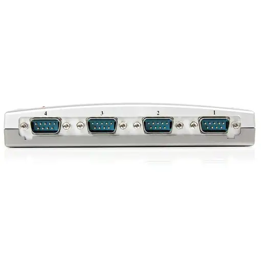 StarTech.com Hub Concentrador USB a 4 Puertos Serie RS232 - Ladrón Serie DB9 - Ada