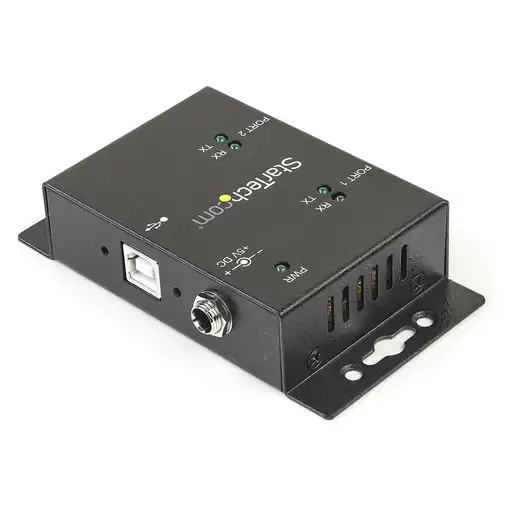 StarTech.com Concentrador Hub Industrial de 2 Puertos Serie Serial RS232 a USB