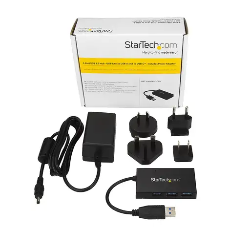StarTech.com Ladrón Hub USB 3.0 de 4 Puertos - 5Gbps - Concentrador de 3 Puertos U