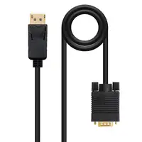 Nanocable Cable conversor DISPLAYPORT a VGA, DP/M - VGA/M, Negro, 2.0 M