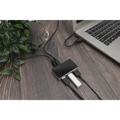 Digitus Concentrador USB 2.0 de 4 puertos