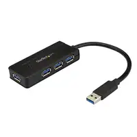 StarTech.com Hub Concentrador Portátil USB 3.0 SuperSpeed de 4 Puertos de 5Gbps