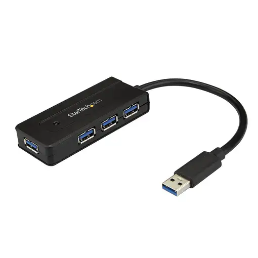 StarTech.com Hub Concentrador Portátil USB 3.0 SuperSpeed de 4 Puertos de 5Gbps