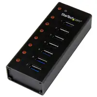 StarTech.com Concentrador USB 3.0 de 7 Puertos con Caja de Metal - 5Gbps