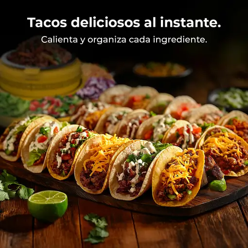 Maquina para calentar ingredientes de tacos 40W Taco Maker Fun Taco Andale CECOTEC