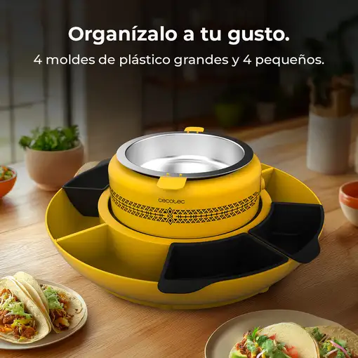 Maquina para calentar ingredientes de tacos 40W Taco Maker Fun Taco Andale CECOTEC