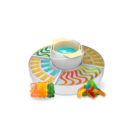 Máquina de golosinas y fondue de chocolate 2 en 1, 40W, Fun&Sugar Gummy CECOTEC