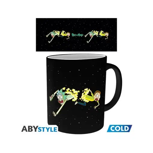 Taza Térmica de Cerámica Abystyle Rick And Morty
