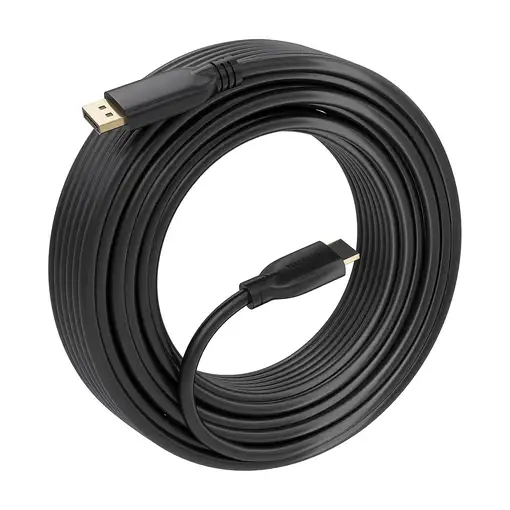 AISENS A125-0922 adaptador de cable de vídeo 10 m DisplayPort HDMI Negro