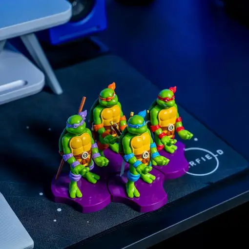 Soporte Mini Cable Guys Las Tortugas Ninjas Modelo Michaelangelo
