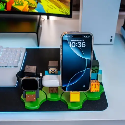 Soporte Mini Cable Guys Minecraft Modelo Enderman