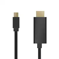 AISENS A125-0458 adaptador de cable de vídeo 3 m Mini DisplayPort HDMI Negro