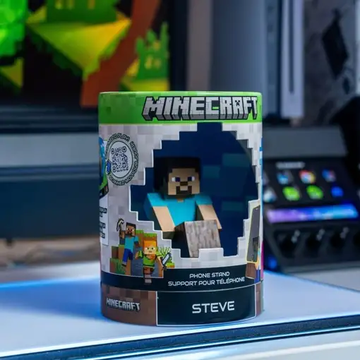 Soporte Mini Cable Guys Minecraft Modelo Steve Holder