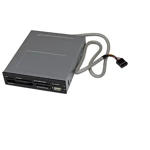 StarTech.com Adaptador Bahía Frontal 3.5in Lector para Tarjetas Memoria Flash SD