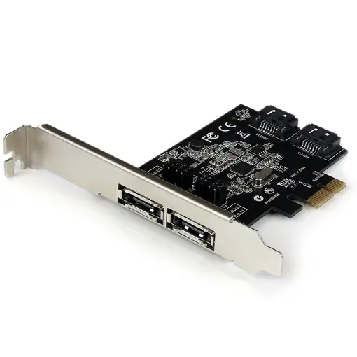 StarTech.com Tarjeta Adaptadora Controladora PCI Express PCIe 2 Puertos eSATA
