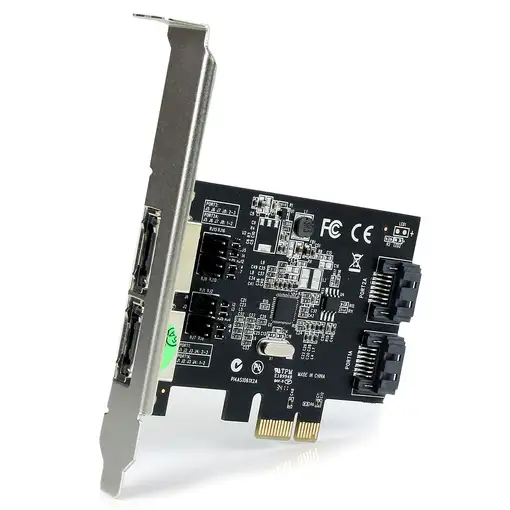 StarTech.com Tarjeta Adaptadora Controladora PCI Express PCIe 2 Puertos eSATA