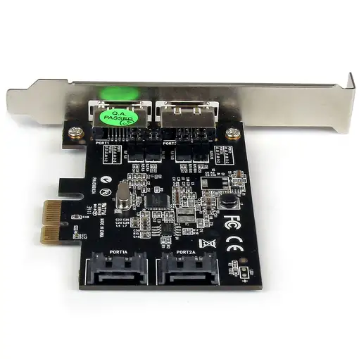 StarTech.com Tarjeta Adaptadora Controladora PCI Express PCIe 2 Puertos eSATA