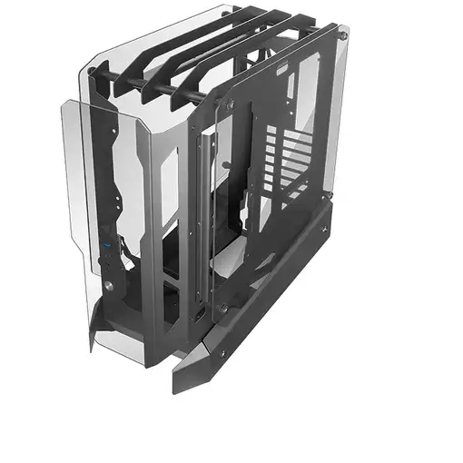 Mars Gaming MC-EDGE, Caja Gaming ATX, Diseño Open Air, Triple Panel Cristal