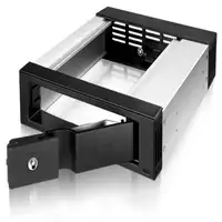 ICY BOX IB-158SSK-B 13,3 cm (5.25") Panel de instalación Negro