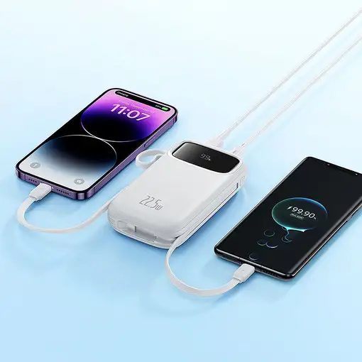 Baseus Qpow2 Dual-Cable Digital Display Fast Charge Power Bank 10000mAh 22.5W