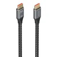 AISENS Cable DisplayPort V2.1 16K@60Hz 80 Gbps, DP/M-DP/M, Negro, 2.0m