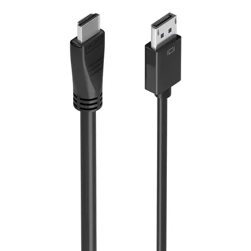 AISENS Cable conversor DisplayPort a HDMI 4K@60Hz, DP/M-HDMI/M, Negro, 5.0m