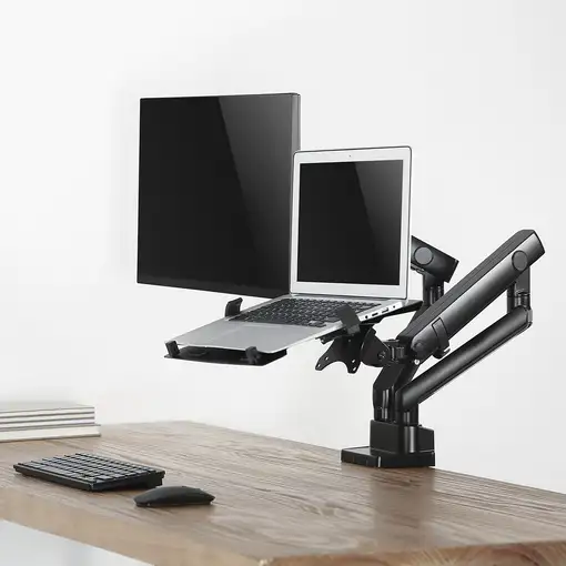AISENS Soporte De Mesa Pro Contrapeso Giratorio E Inclinable